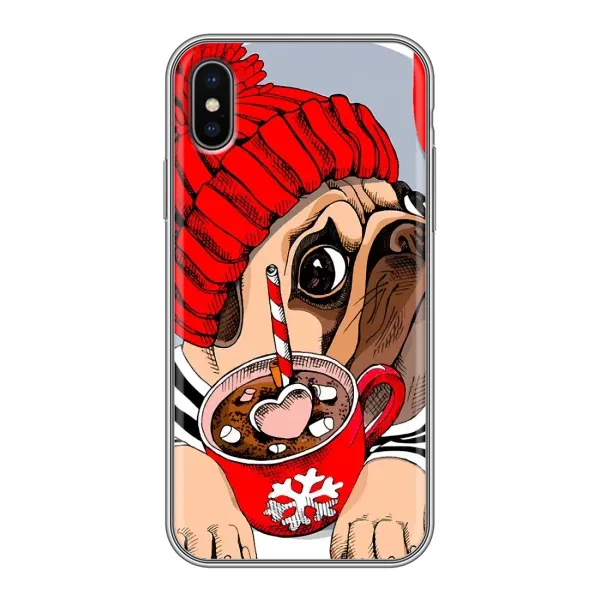 Чехол с рисунком «Грустная собака» для iPhone X Чехол с рисунком «Грустная собака» для iPhone X
