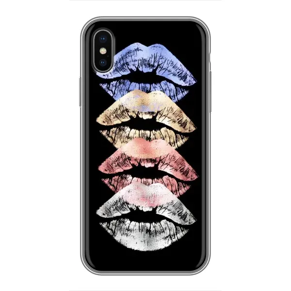 Чехол с рисунком «Губы» для iPhone X