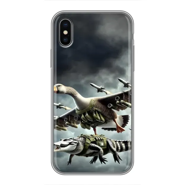 Чехол с рисунком «Гусини и крокодило» для iPhone X Чехол с рисунком «Гусини и крокодило» для iPhone X