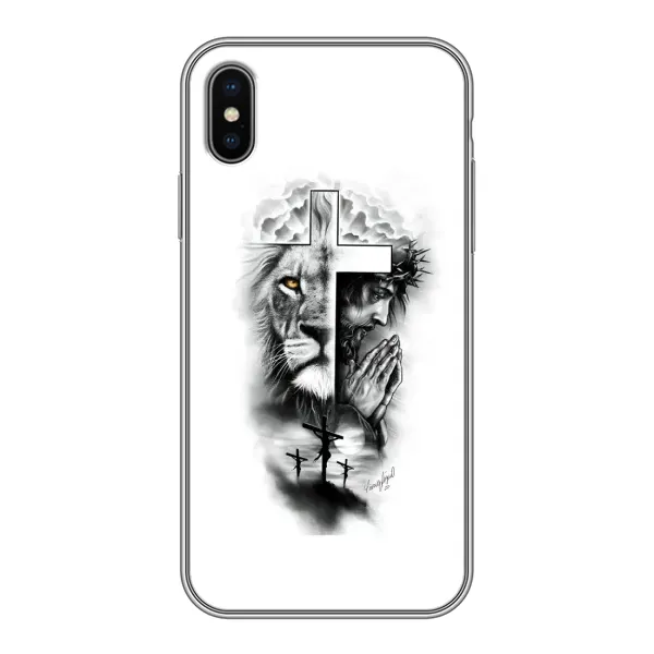 Чехол с рисунком «История Христа» для iPhone X