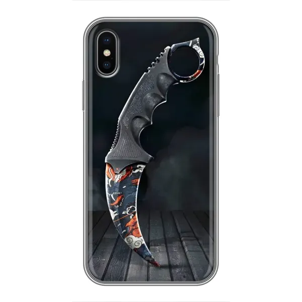 Чехол с рисунком «Кинжал КС ГО» для iPhone X Чехол с рисунком «Кинжал КС ГО» для iPhone X