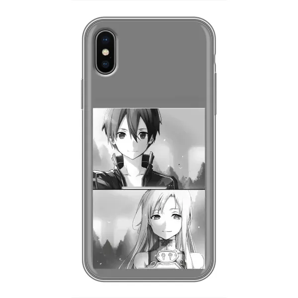 Чехол с рисунком «Кирито-Асуна» для iPhone X Чехол с рисунком «Кирито-Асуна» для iPhone X
