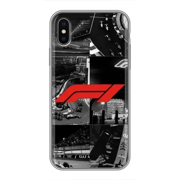 Чехол с рисунком «Коллаж Формула 1» для iPhone X Чехол с рисунком «Коллаж Формула 1» для iPhone X