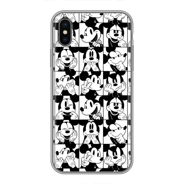Чехол с рисунком «Коллаж Микки Маус» для iPhone X
