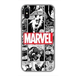 Силиконовый Чехол для iPhone X (Комикс Марвел)
