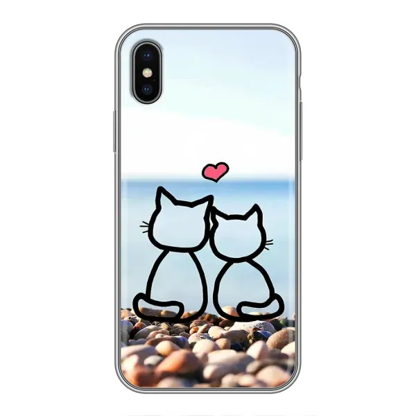 Чехол с рисунком «Котейки» для iPhone X Чехол с рисунком «Котейки» для iPhone X