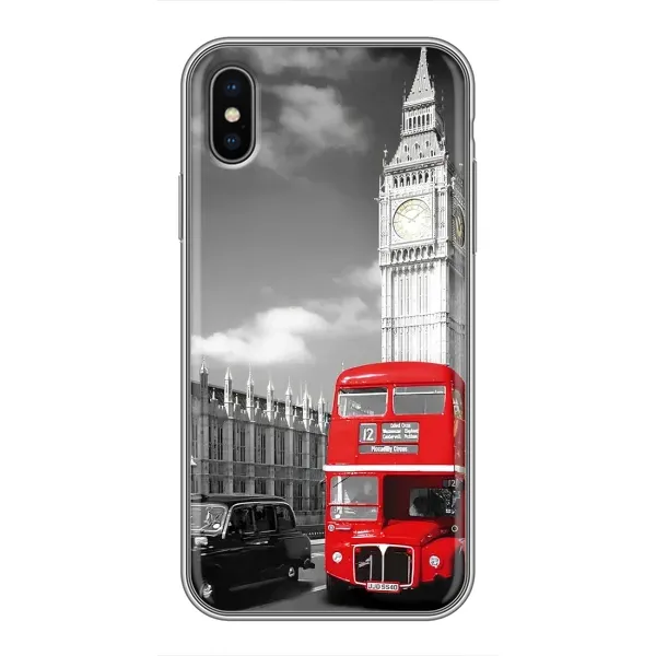 Чохол з малюнком «Червоний автобус» для iPhone X