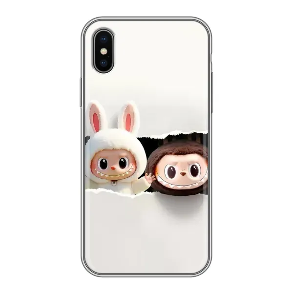 Чехол с рисунком «Фигурки Labubu» для iPhone X Чехол с рисунком «Фигурки Labubu» для iPhone X