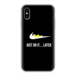 Силиконовый Чехол на iPhone X с картинкой Nike (Later)