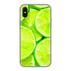 Чехол с изображением вкусной еды для iPhone X (Лайм)