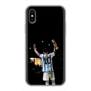 Чехлы Лео Месси Аргентина для iPhone X (Лео Чемпион)