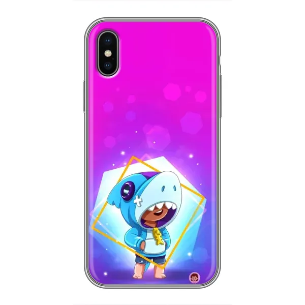 Чехол с рисунком «Леон в костюме Акулы» для iPhone X