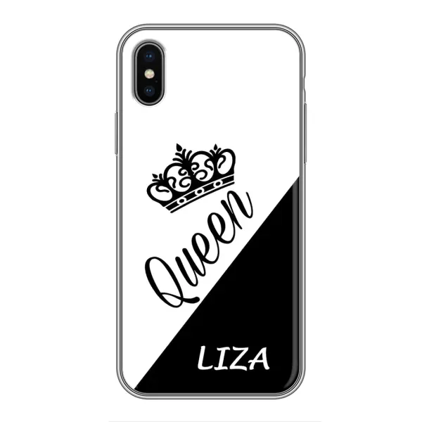 Чехол с рисунком «LIZA» для iPhone X