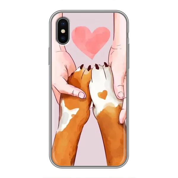 Чехол с рисунком «Любовь к собакам» для iPhone X Чехол с рисунком «Любовь к собакам» для iPhone X