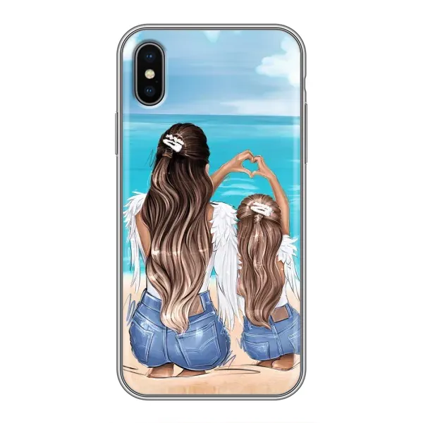 Чехол с рисунком «Мама и дочь» для iPhone X Чехол с рисунком «Мама и дочь» для iPhone X