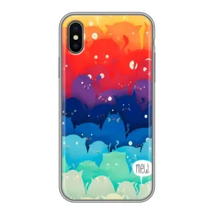 Силіконовий чохол з котиком для iPhone X (Mew)