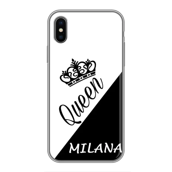 Чехол с рисунком «MILANA» для iPhone X