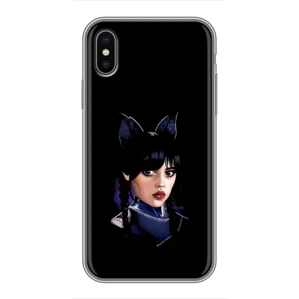 Чехол с рисунком «Милая Уэнсдей» для iPhone X Чехол с рисунком «Милая Уэнсдей» для iPhone X