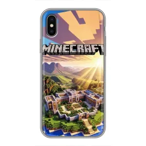 Чехол майнкрафт для iPhone X (MINECRAFT)