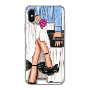 Силиконовый Чехол на iPhone X с картинкой Стильных Девушек (Мода)