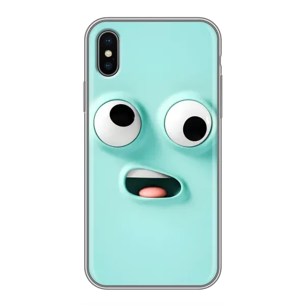 Чехол с рисунком «Забавное мятное лицо» для iPhone X Чехол с рисунком «Забавное мятное лицо» для iPhone X