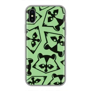 Силіконовий Чохол з Энотами на iPhone X (Мордочки Єнота)