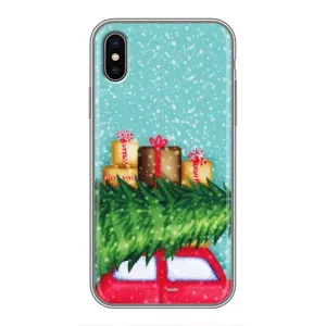 Чохол новорічна ялинка на iPhone X (Новорічний настрій)