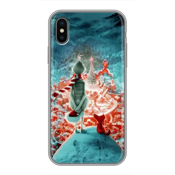 Чохол з малюнком «Новорічний Грінч» для iPhone X Чохол з малюнком «Новорічний Грінч» для iPhone X
