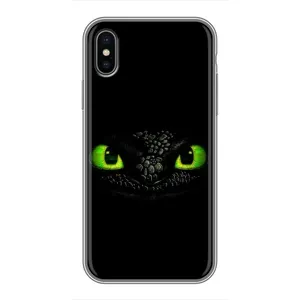 Чехол с рисунком «Глаза Беззубика» для iPhone X