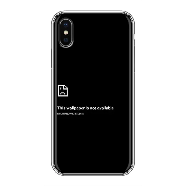 Чохол з малюнком «Помилка» для iPhone X Чохол з малюнком «Помилка» для iPhone X