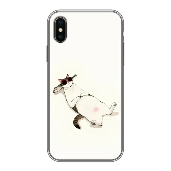 Чехол с рисунком «Отдых» для iPhone X Чехол с рисунком «Отдых» для iPhone X