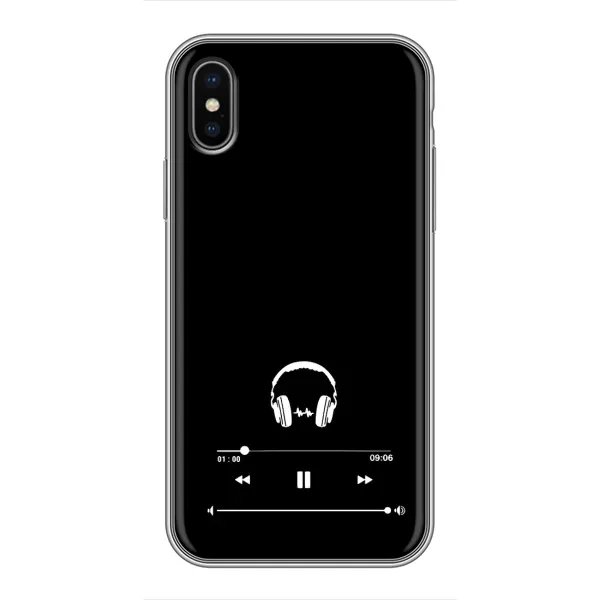 Чехол с рисунком «Плеер» для iPhone X Чехол с рисунком «Плеер» для iPhone X