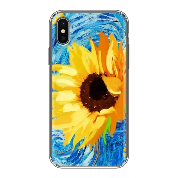 Чехол с рисунком «Подсолнух цветок» для iPhone X Чехол с рисунком «Подсолнух цветок» для iPhone X