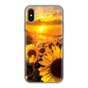 Чехол с рисунком «поле подсолнухов» для iPhone X