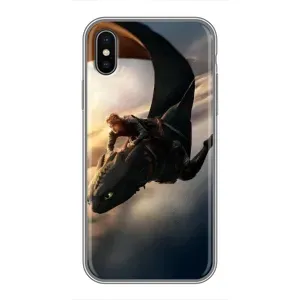 Чехол с рисунком «Полет Беззубика» для iPhone X