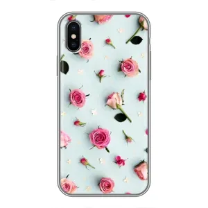 Чехлы с принтом Розочки для iPhone X (Разные цветы)
