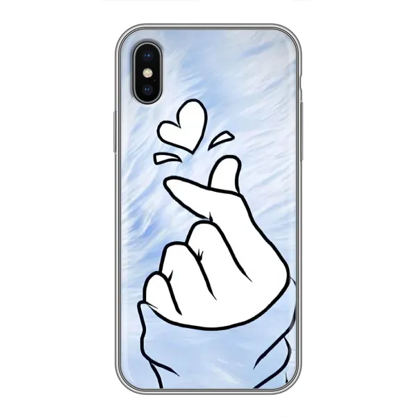 Чехол с рисунком «Сердечка знак» для iPhone X Чехол с рисунком «Сердечка знак» для iPhone X