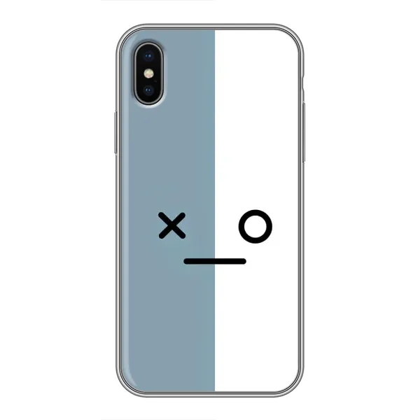 Чехол с рисунком «Серо-белый» для iPhone X Чехол с рисунком «Серо-белый» для iPhone X