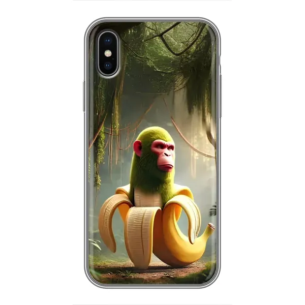 Чехол с рисунком «Шимпанзини бананини» для iPhone X Чехол с рисунком «Шимпанзини бананини» для iPhone X