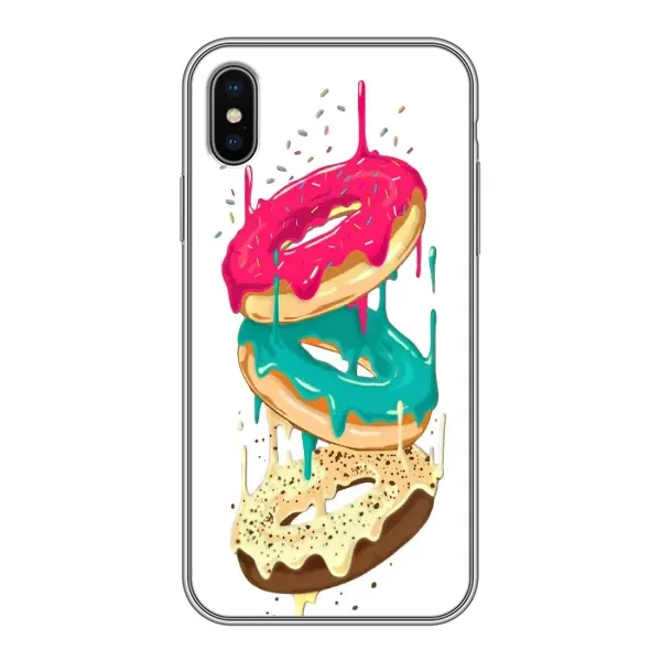 Чехол с рисунком «Сочные пончики» для iPhone X Чехол с рисунком «Сочные пончики» для iPhone X
