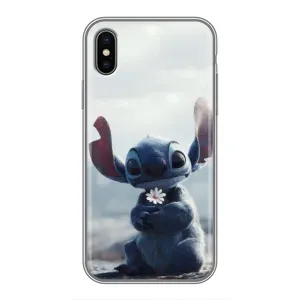 Чохол з малюнком «Стіч з квіткою» для iPhone X