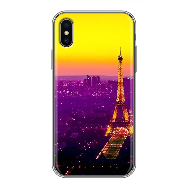 Чехол с рисунком «Яркая башня» для iPhone X