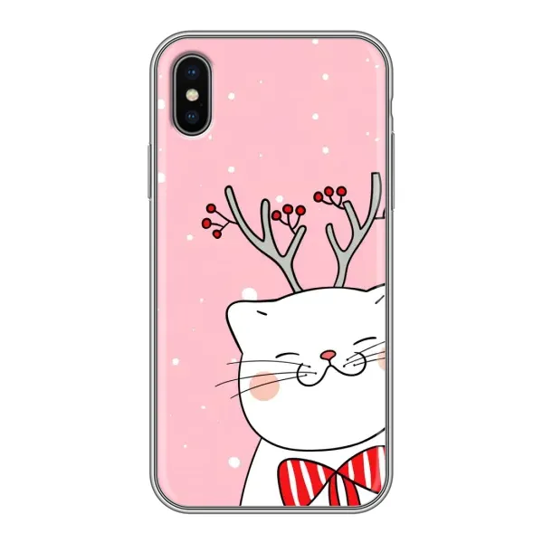 Чехол с рисунком «Зимний кот» для iPhone X Чехол с рисунком «Зимний кот» для iPhone X