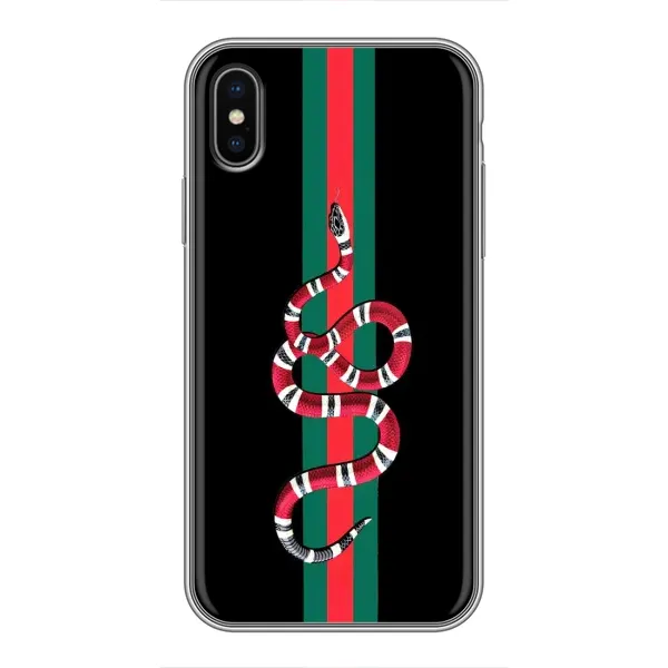 Чехол с рисунком «Змей Гуччи» для iPhone X Чехол с рисунком «Змей Гуччи» для iPhone X
