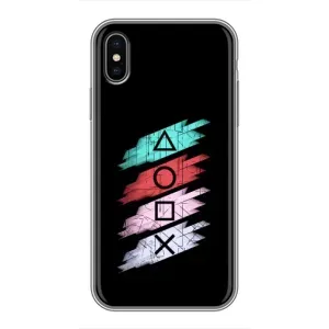 Чехол с рисунком «Значки Sony» для iPhone X