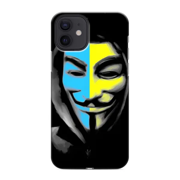 Чехол с рисунком «Анонимус патриот» для iPhone 12 mini