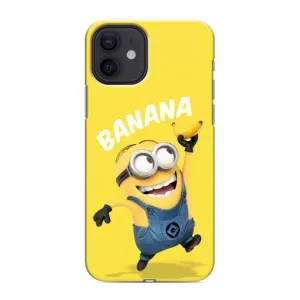 Мультяшный принт на Чехол для Айфон 12 Мини (Banana)