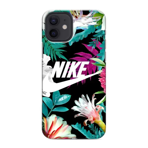 Чехол с рисунком «Цветочный Nike» для iPhone 12 mini Чехол с рисунком «Цветочный Nike» для iPhone 12 mini