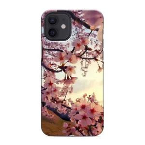 Чехол с принтом САКУРЫ на iPhone 12 mini (Цветущая сакура)