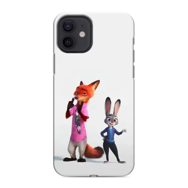 Чехол с рисунком «Джуди и Ник» для iPhone 12 mini Чехол с рисунком «Джуди и Ник» для iPhone 12 mini
